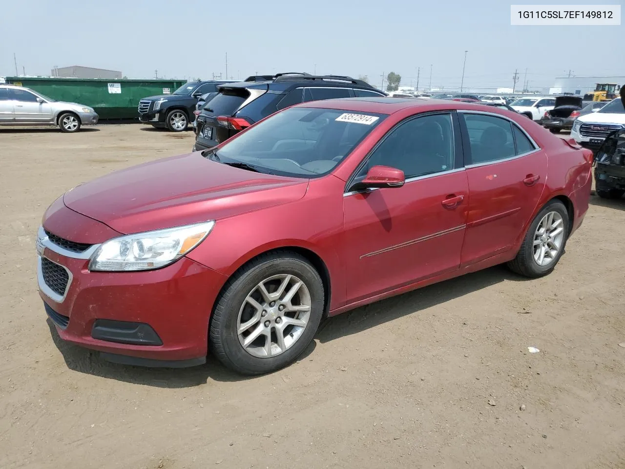 2014 Chevrolet Malibu 1Lt VIN: 1G11C5SL7EF149812 Lot: 63572914