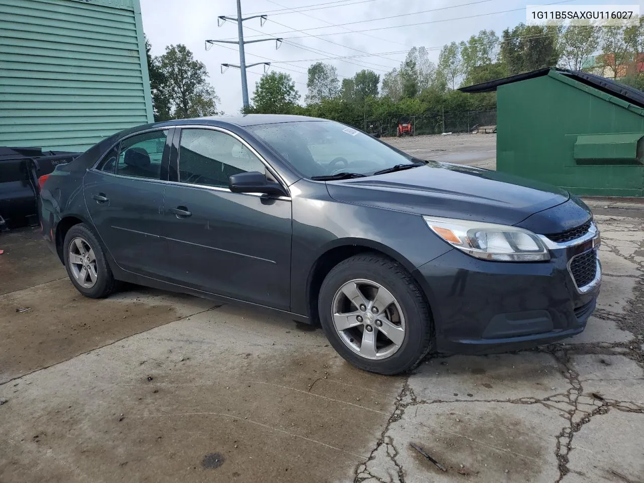 1G11B5SAXGU116027 2016 Chevrolet Malibu Limited Ls