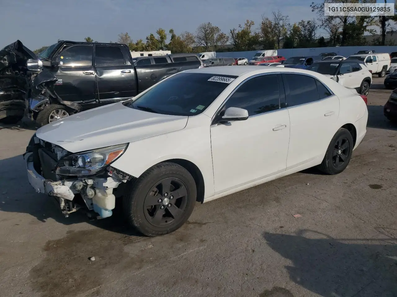 1G11C5SA0GU129835 2016 Chevrolet Malibu Limited Lt