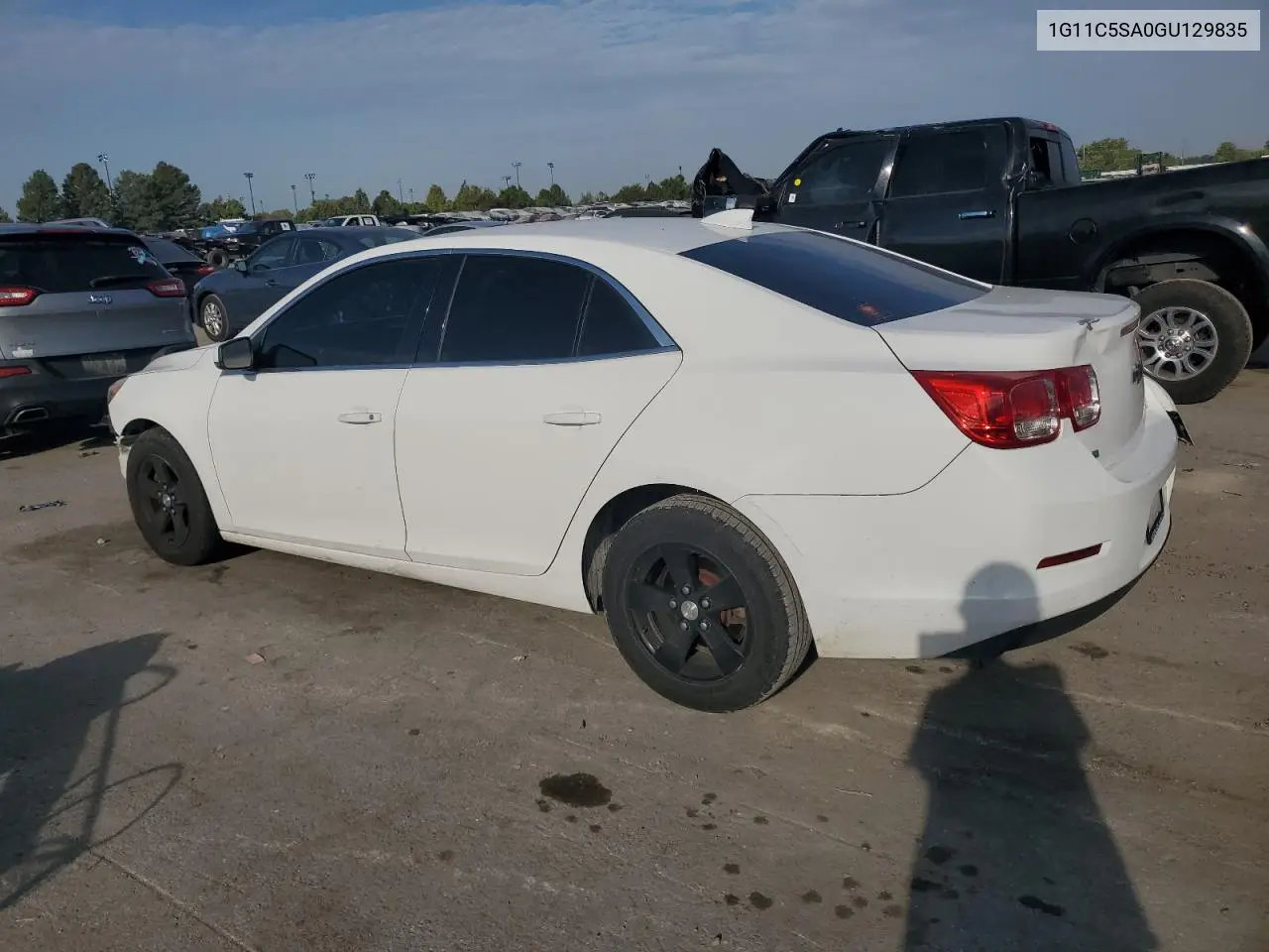 1G11C5SA0GU129835 2016 Chevrolet Malibu Limited Lt
