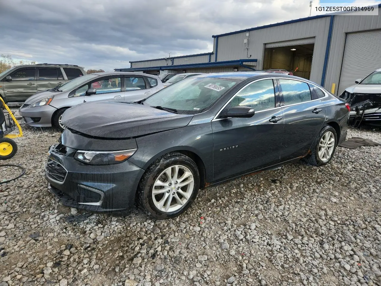 1G1ZE5ST0GF314969 2016 Chevrolet Malibu Lt
