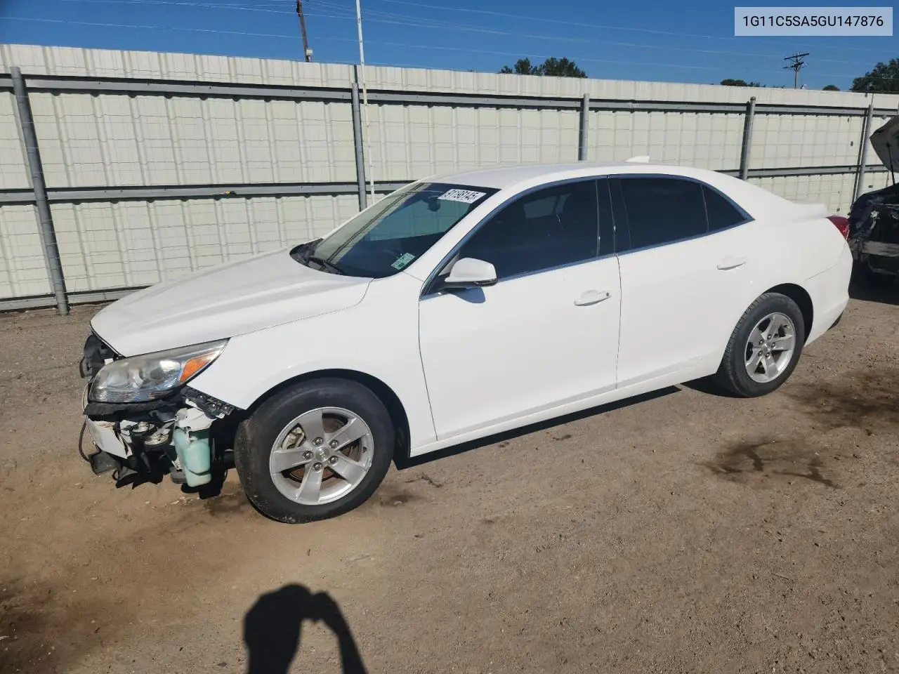 1G11C5SA5GU147876 2016 Chevrolet Malibu Limited Lt