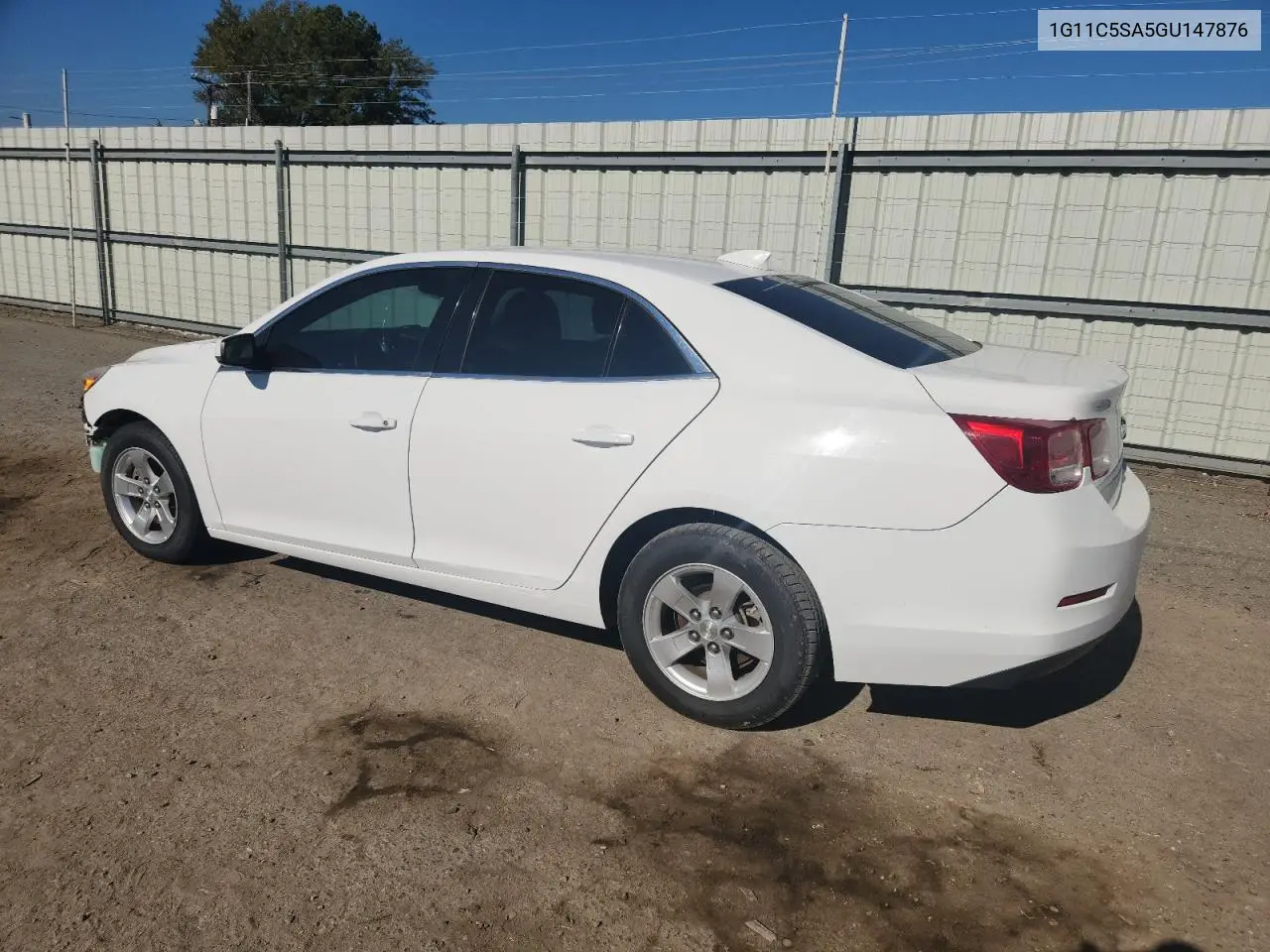 1G11C5SA5GU147876 2016 Chevrolet Malibu Limited Lt