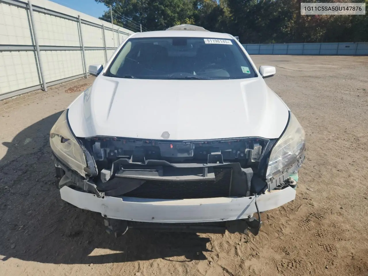 1G11C5SA5GU147876 2016 Chevrolet Malibu Limited Lt