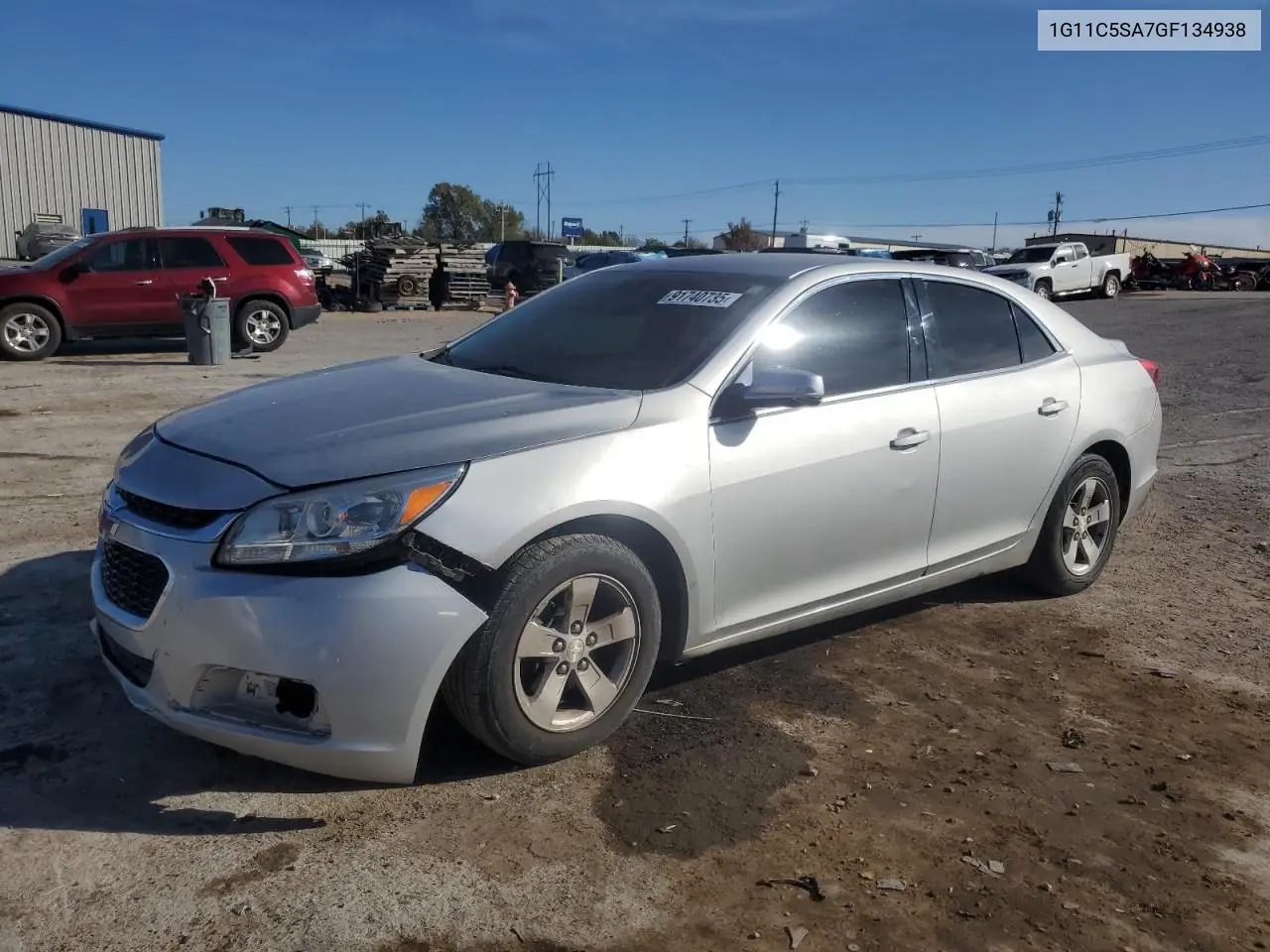 1G11C5SA7GF134938 2016 Chevrolet Malibu Limited Lt
