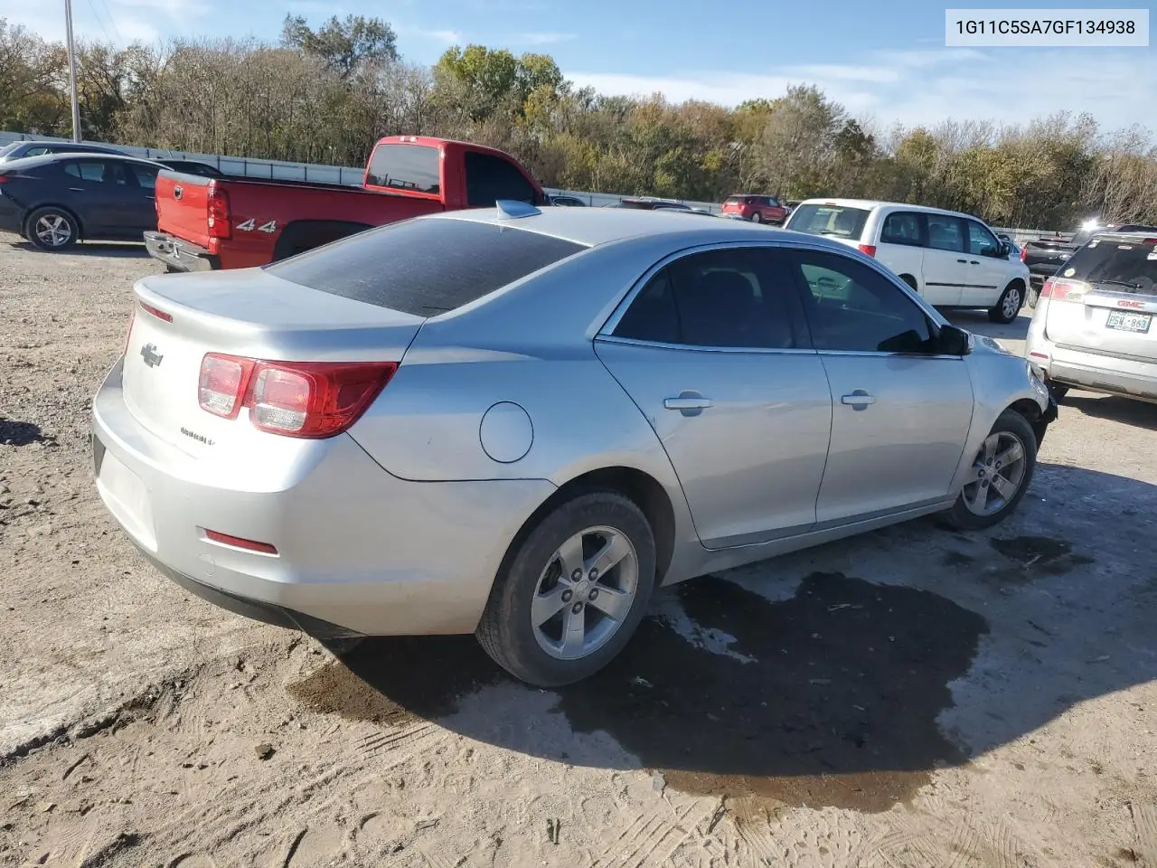 1G11C5SA7GF134938 2016 Chevrolet Malibu Limited Lt