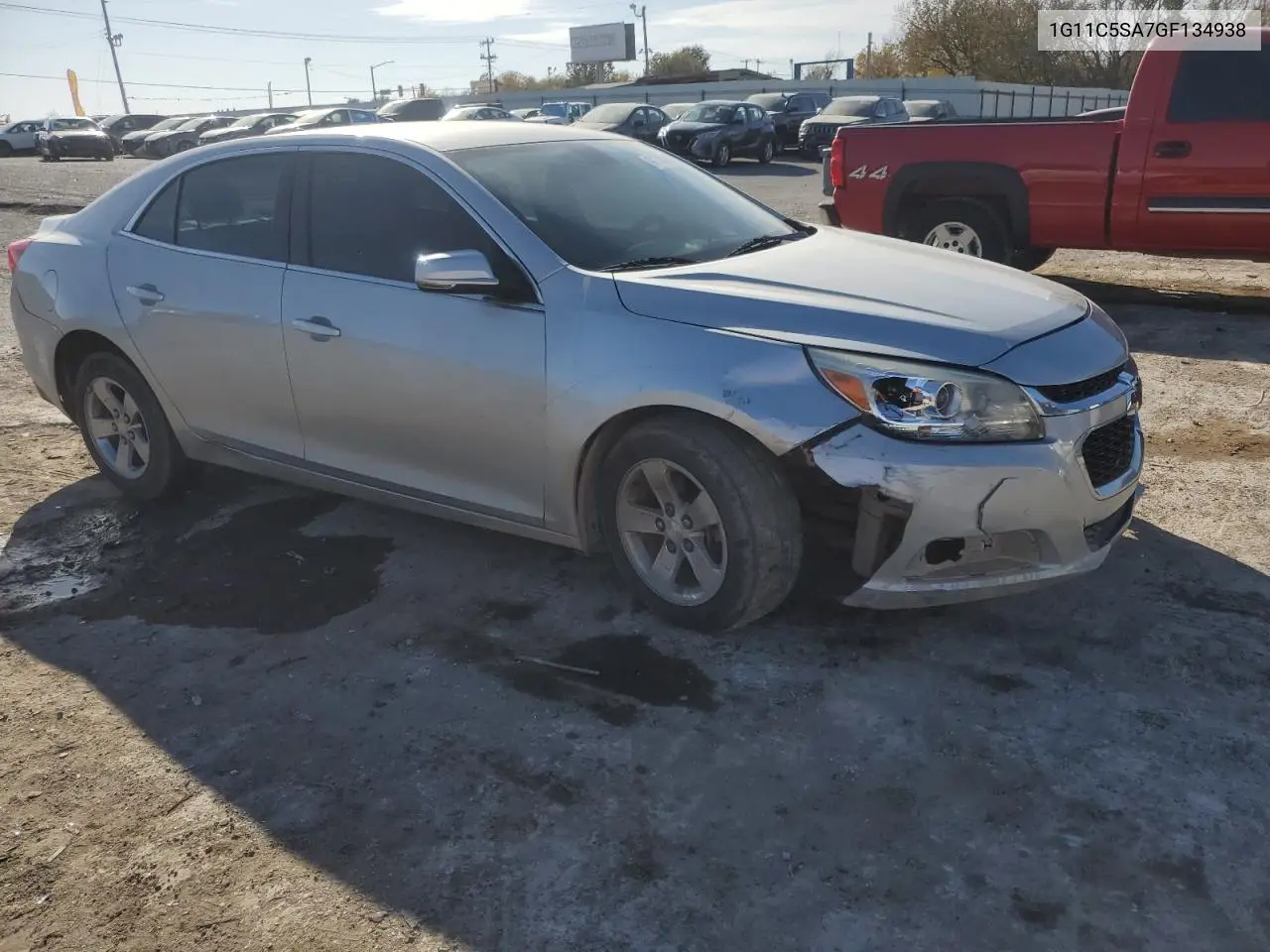 1G11C5SA7GF134938 2016 Chevrolet Malibu Limited Lt