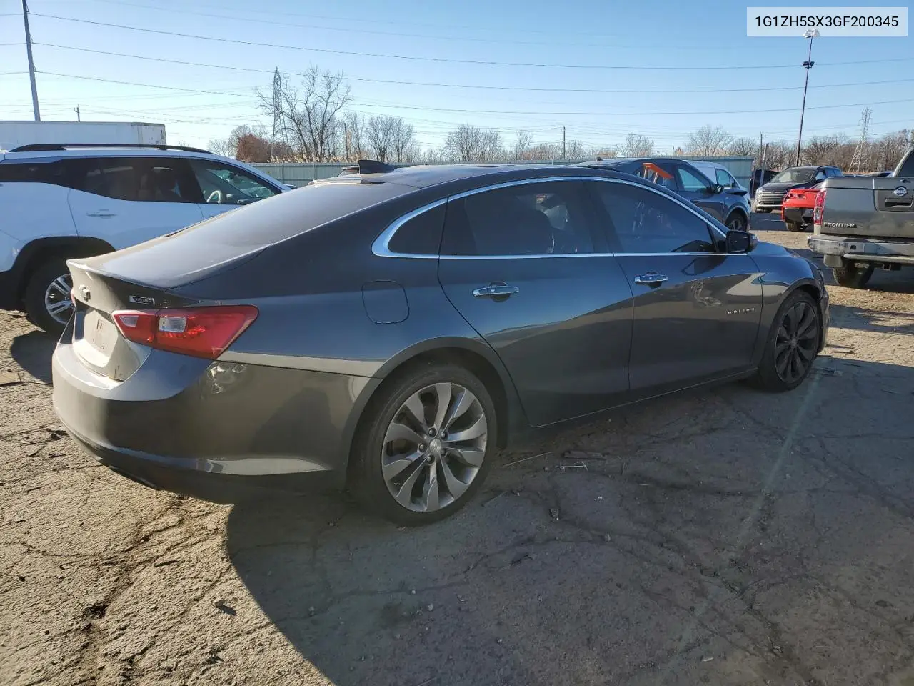 1G1ZH5SX3GF200345 2016 Chevrolet Malibu Premier