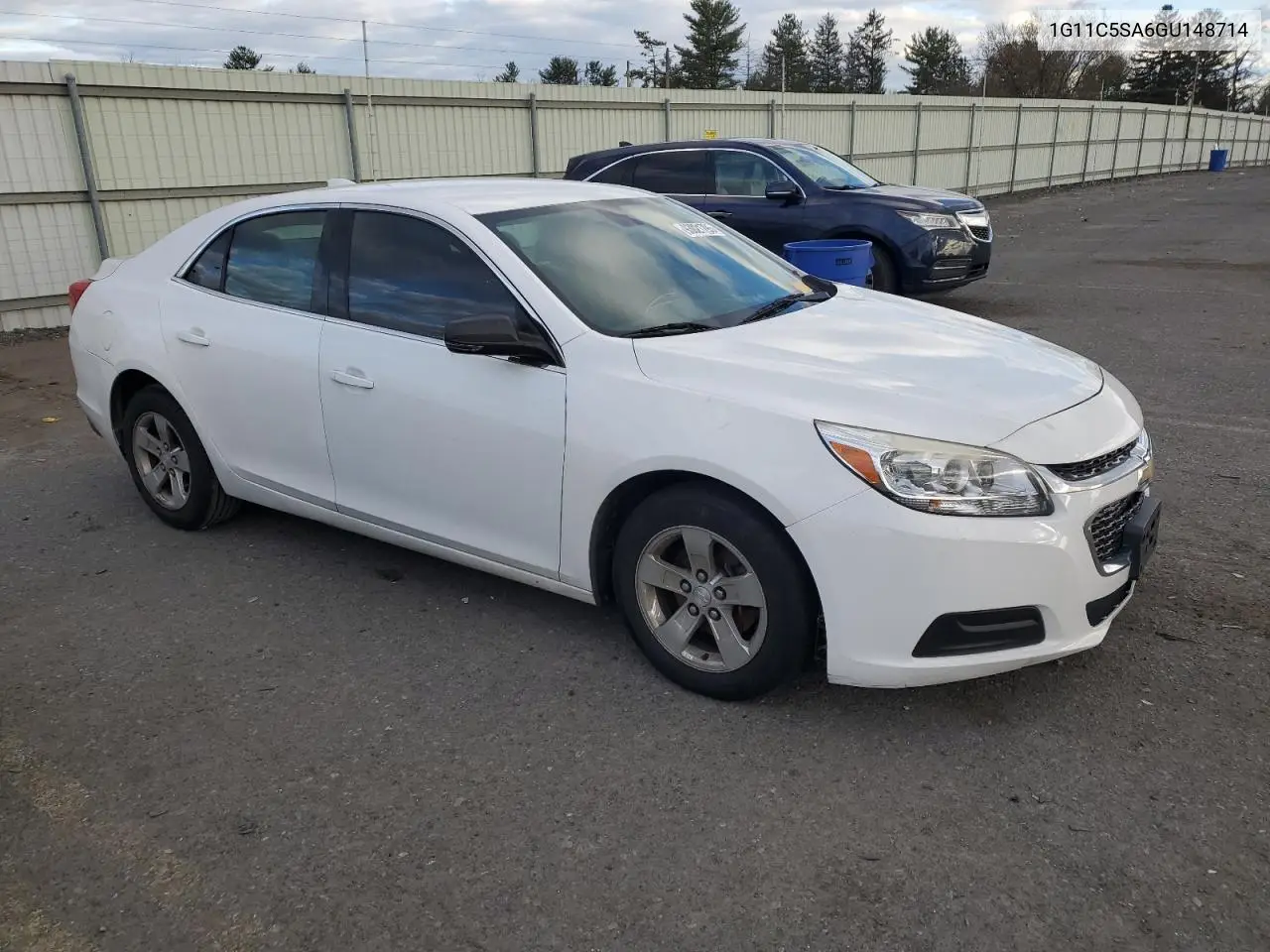 1G11C5SA6GU148714 2016 Chevrolet Malibu Limited Lt