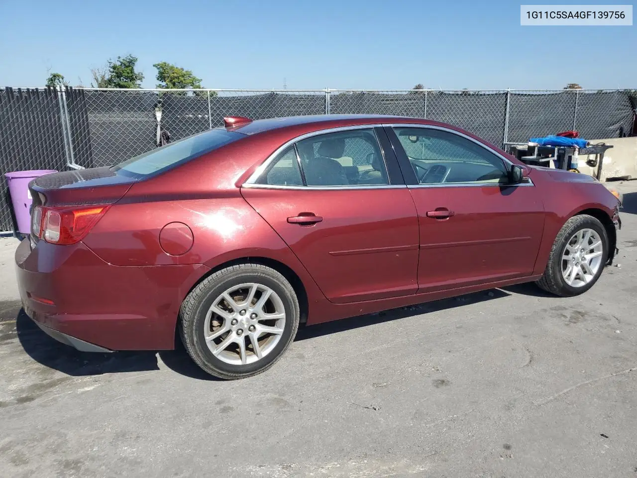 1G11C5SA4GF139756 2016 Chevrolet Malibu Limited Lt