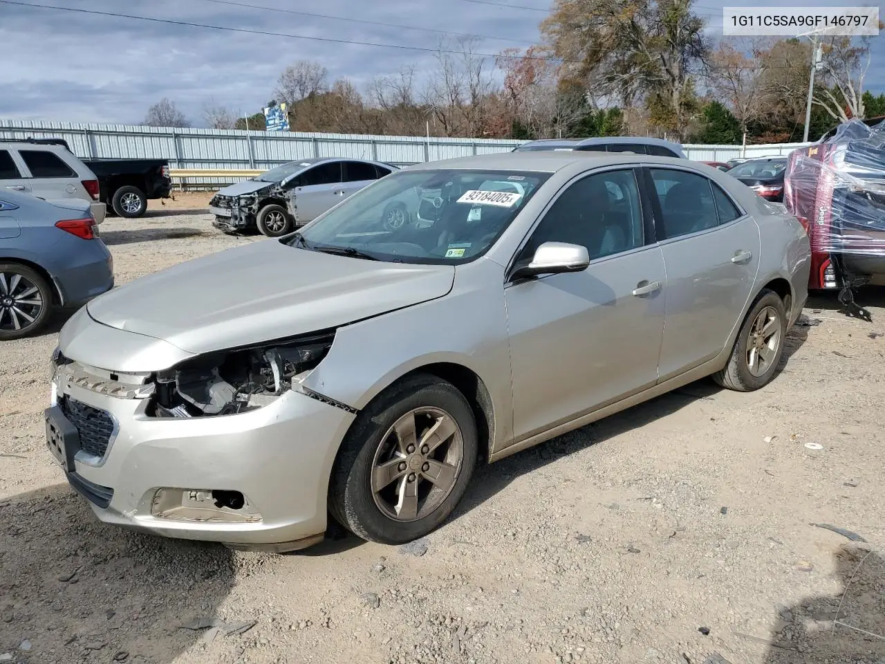 1G11C5SA9GF146797 2016 Chevrolet Malibu Limited Lt