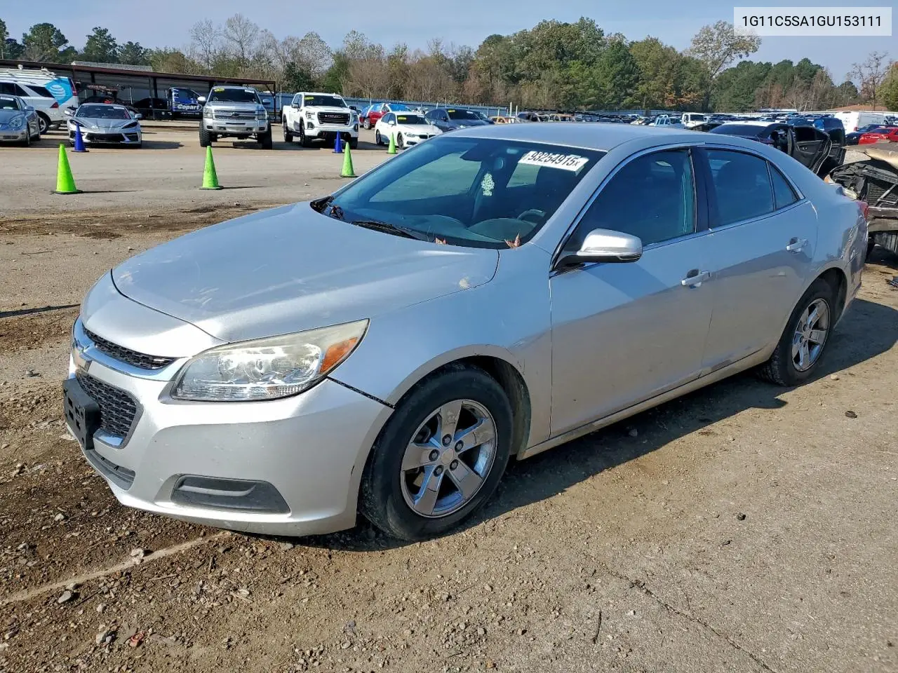 1G11C5SA1GU153111 2016 Chevrolet Malibu Limited Lt