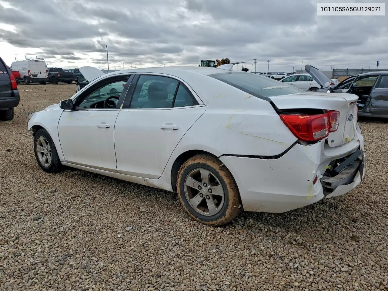 1G11C5SA5GU129071 2016 Chevrolet Malibu Limited Lt