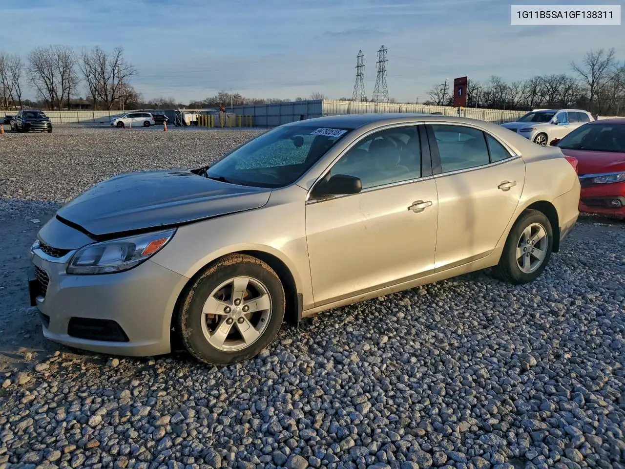 1G11B5SA1GF138311 2016 Chevrolet Malibu Limited Ls