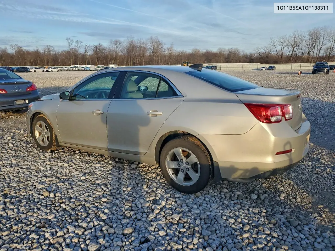 1G11B5SA1GF138311 2016 Chevrolet Malibu Limited Ls