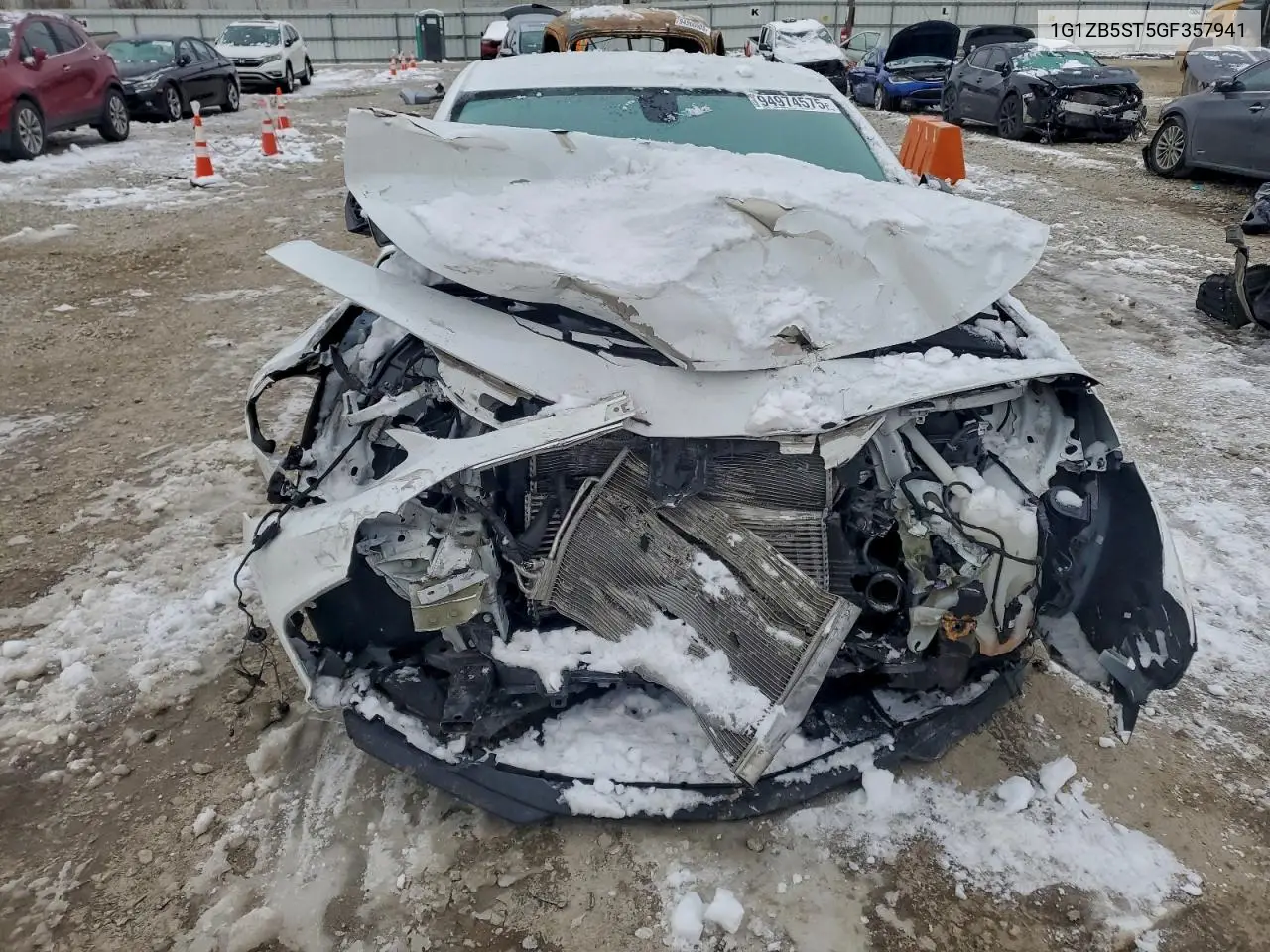 1G1ZB5ST5GF357941 2016 Chevrolet Malibu Ls