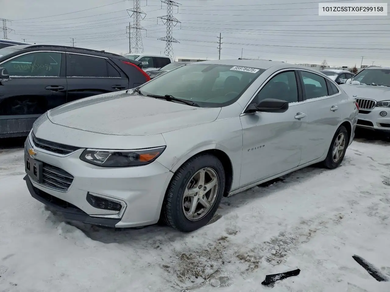 1G1ZC5STXGF299158 2016 Chevrolet Malibu Ls