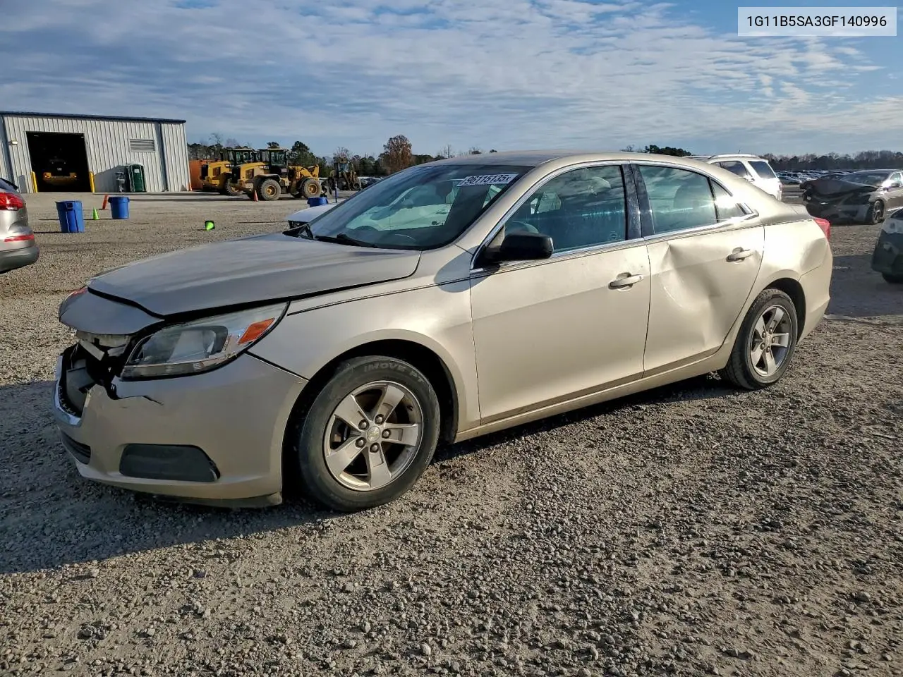 1G11B5SA3GF140996 2016 Chevrolet Malibu Limited Ls
