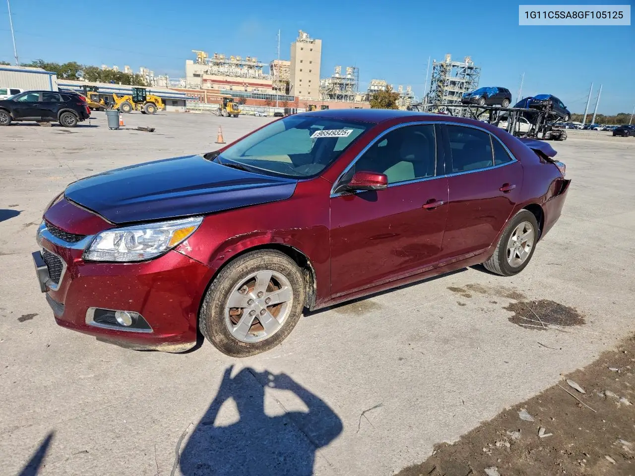 1G11C5SA8GF105125 2016 Chevrolet Malibu Limited Lt