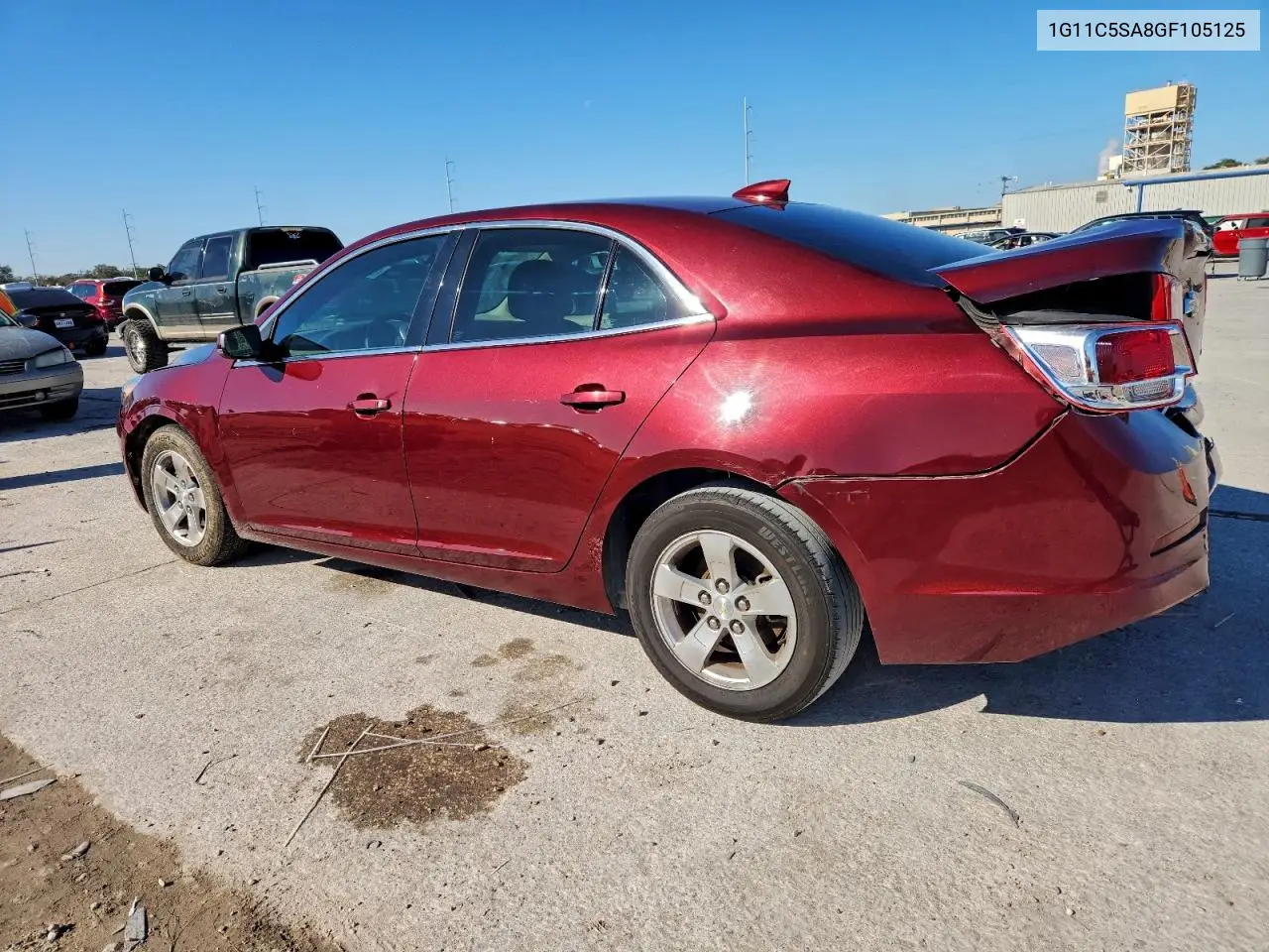 1G11C5SA8GF105125 2016 Chevrolet Malibu Limited Lt