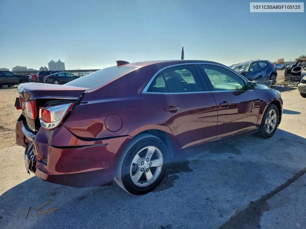 1G11C5SA8GF105125 2016 Chevrolet Malibu Limited Lt