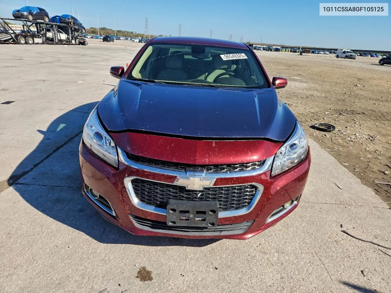 1G11C5SA8GF105125 2016 Chevrolet Malibu Limited Lt