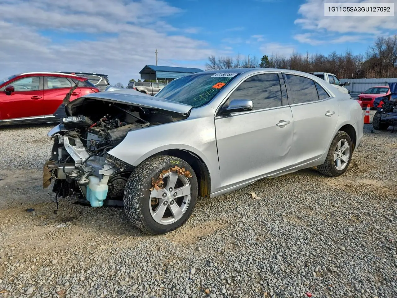 1G11C5SA3GU127092 2016 Chevrolet Malibu Limited Lt