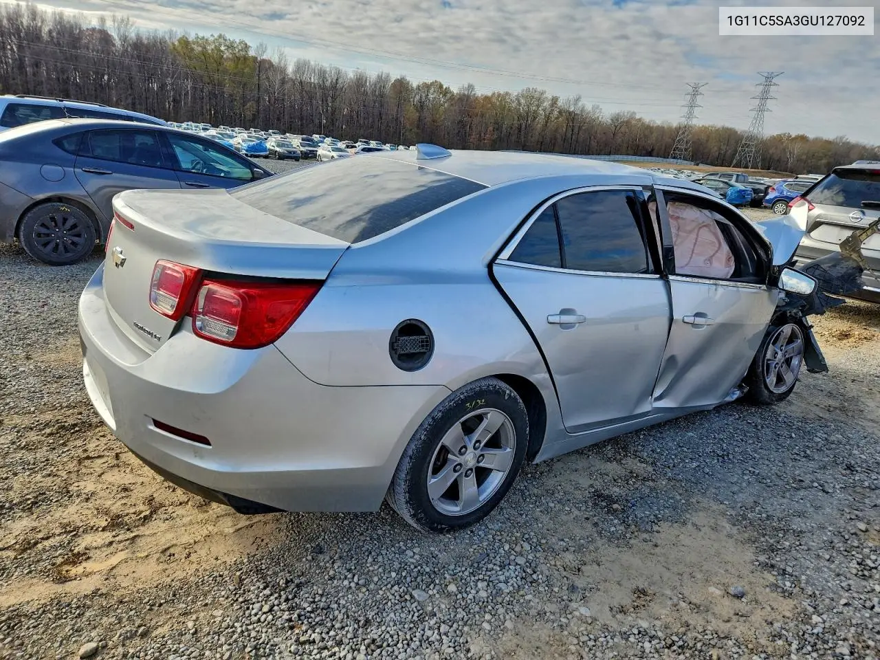 1G11C5SA3GU127092 2016 Chevrolet Malibu Limited Lt