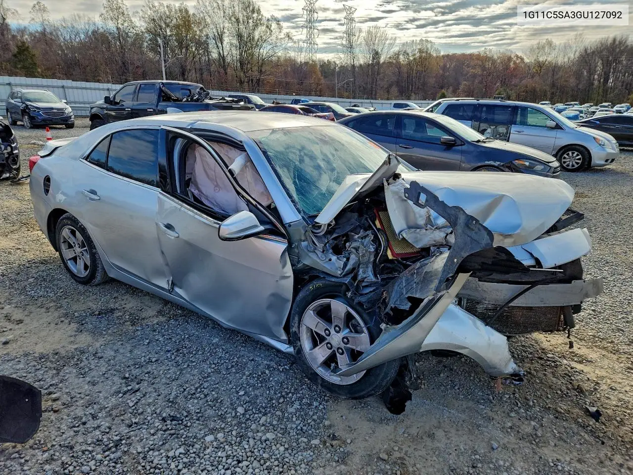 1G11C5SA3GU127092 2016 Chevrolet Malibu Limited Lt