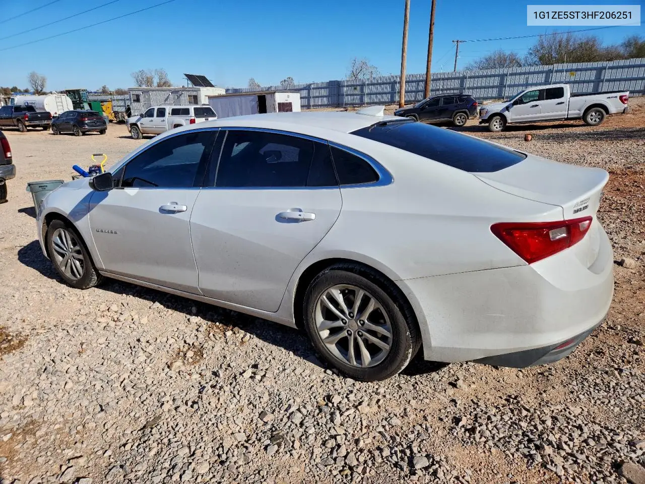 1G1ZE5ST3HF206251 2017 Chevrolet Malibu Lt