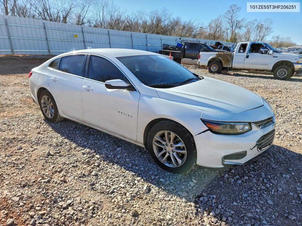 1G1ZE5ST3HF206251 2017 Chevrolet Malibu Lt