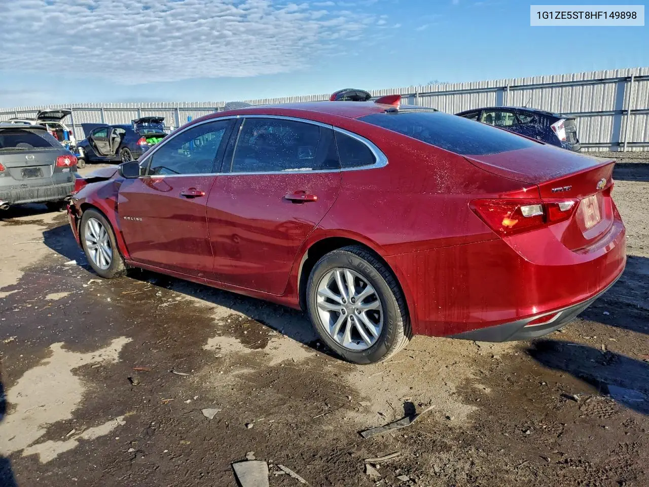 1G1ZE5ST8HF149898 2017 Chevrolet Malibu Lt