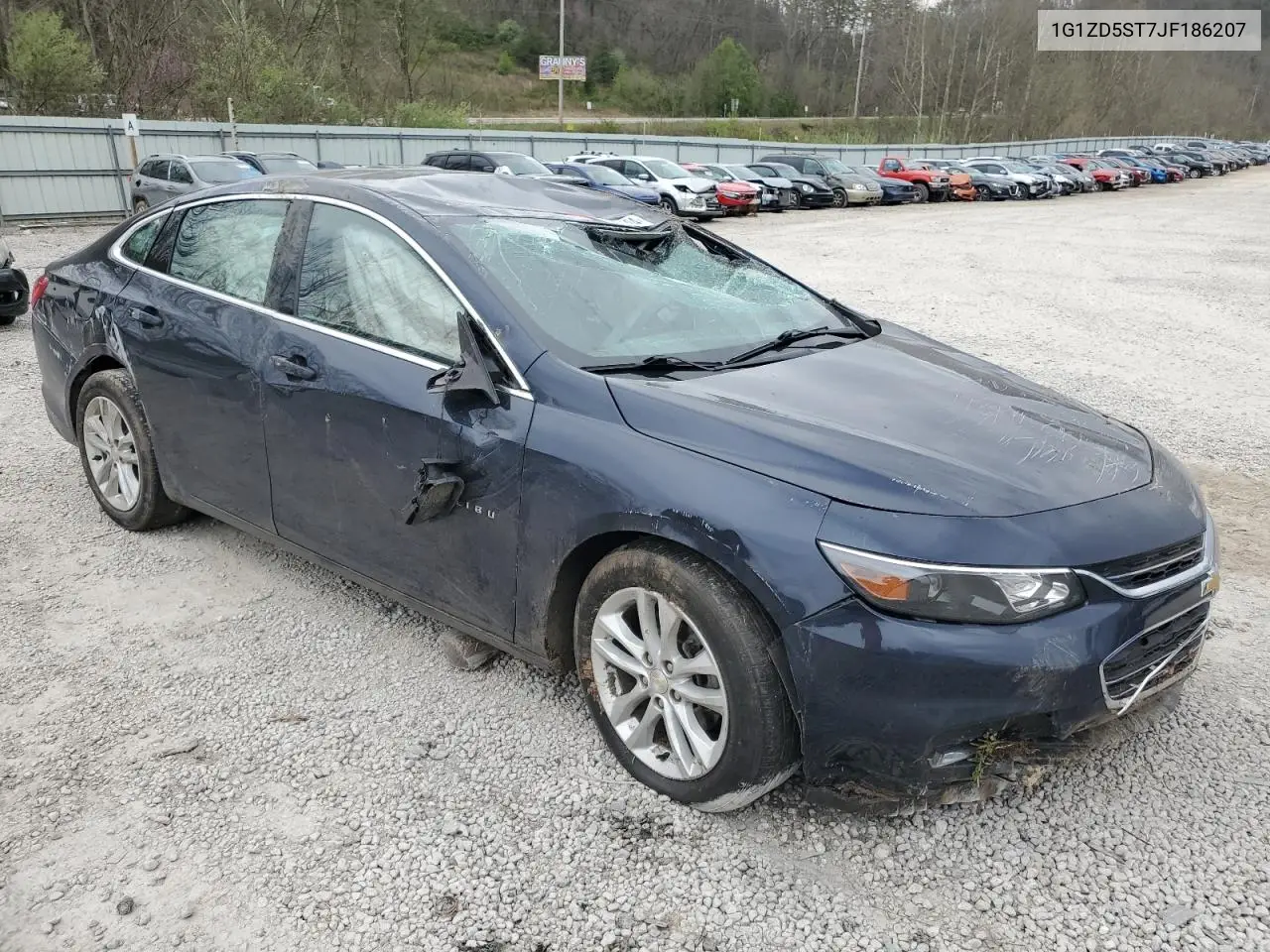 1G1ZD5ST7JF186207 2018 Chevrolet Malibu Lt