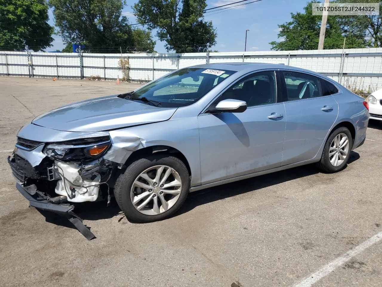 2018 Chevrolet Malibu Lt VIN: 1G1ZD5ST2JF244322 Lot: 57959134