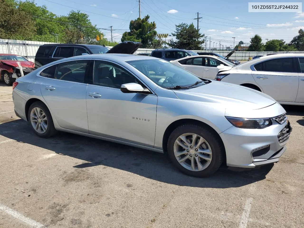 2018 Chevrolet Malibu Lt VIN: 1G1ZD5ST2JF244322 Lot: 57959134