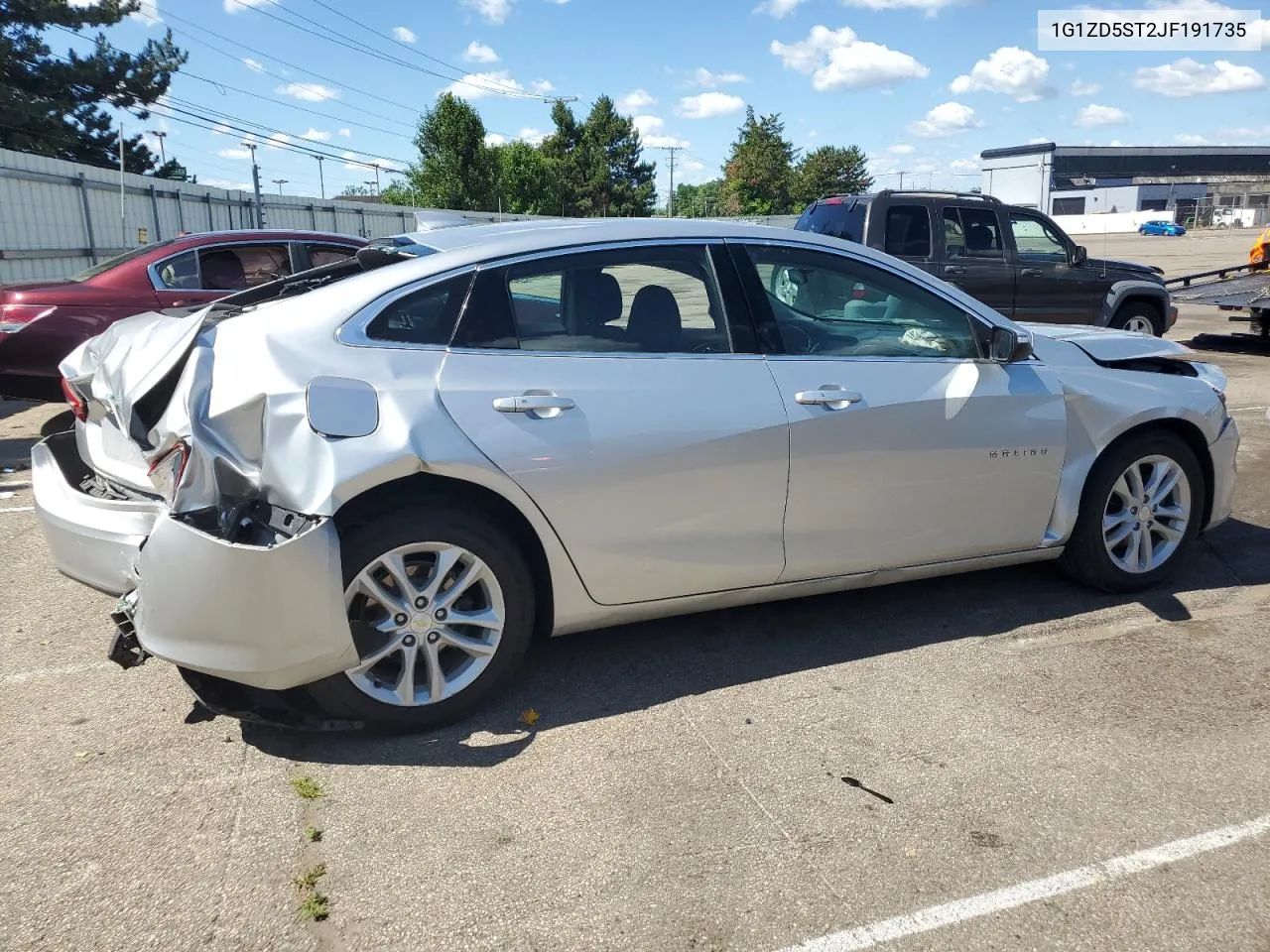 2018 Chevrolet Malibu Lt VIN: 1G1ZD5ST2JF191735 Lot: 58244394