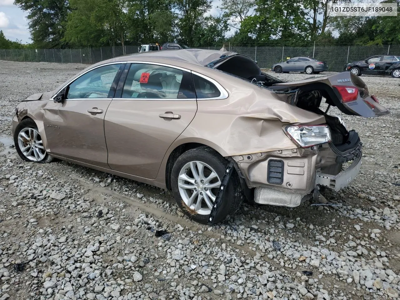 2018 Chevrolet Malibu Lt VIN: 1G1ZD5ST6JF189048 Lot: 65046184