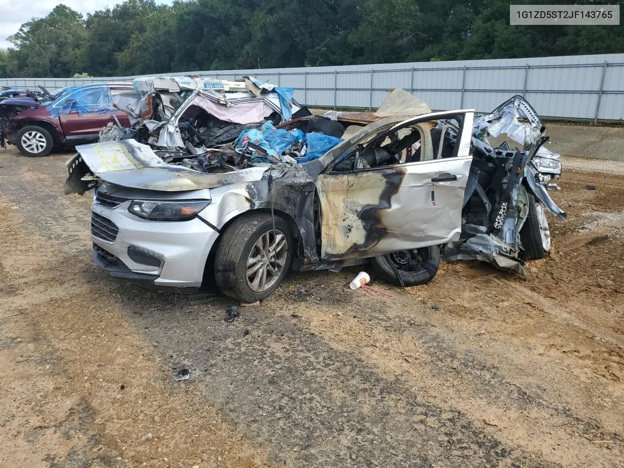 1G1ZD5ST2JF143765 2018 Chevrolet Malibu Lt
