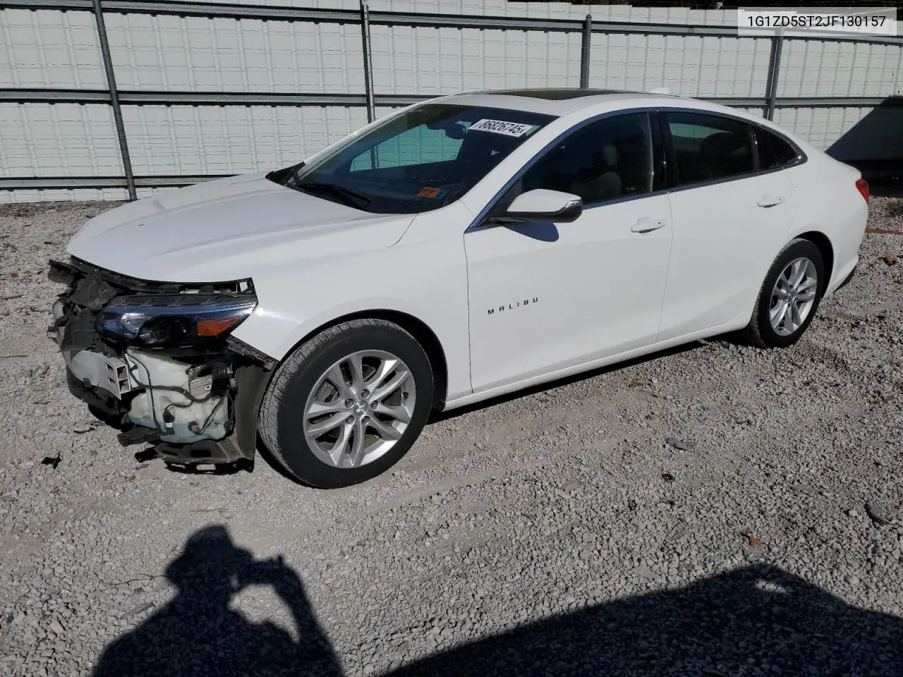 1G1ZD5ST2JF130157 2018 Chevrolet Malibu Lt