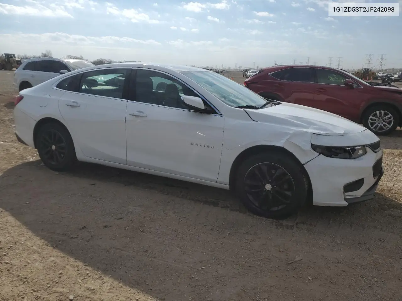 1G1ZD5ST2JF242098 2018 Chevrolet Malibu Lt