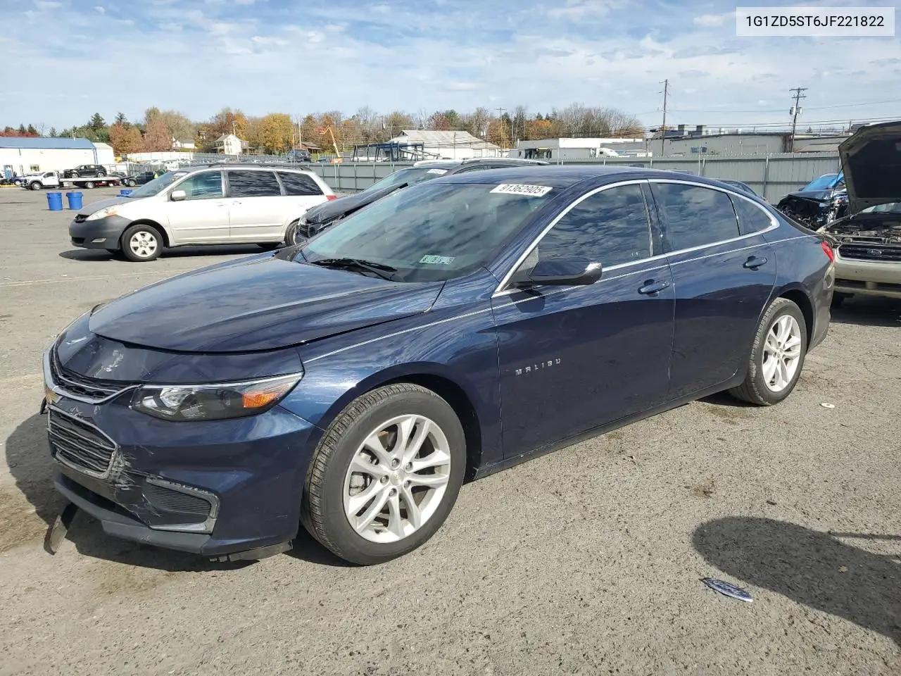 1G1ZD5ST6JF221822 2018 Chevrolet Malibu Lt