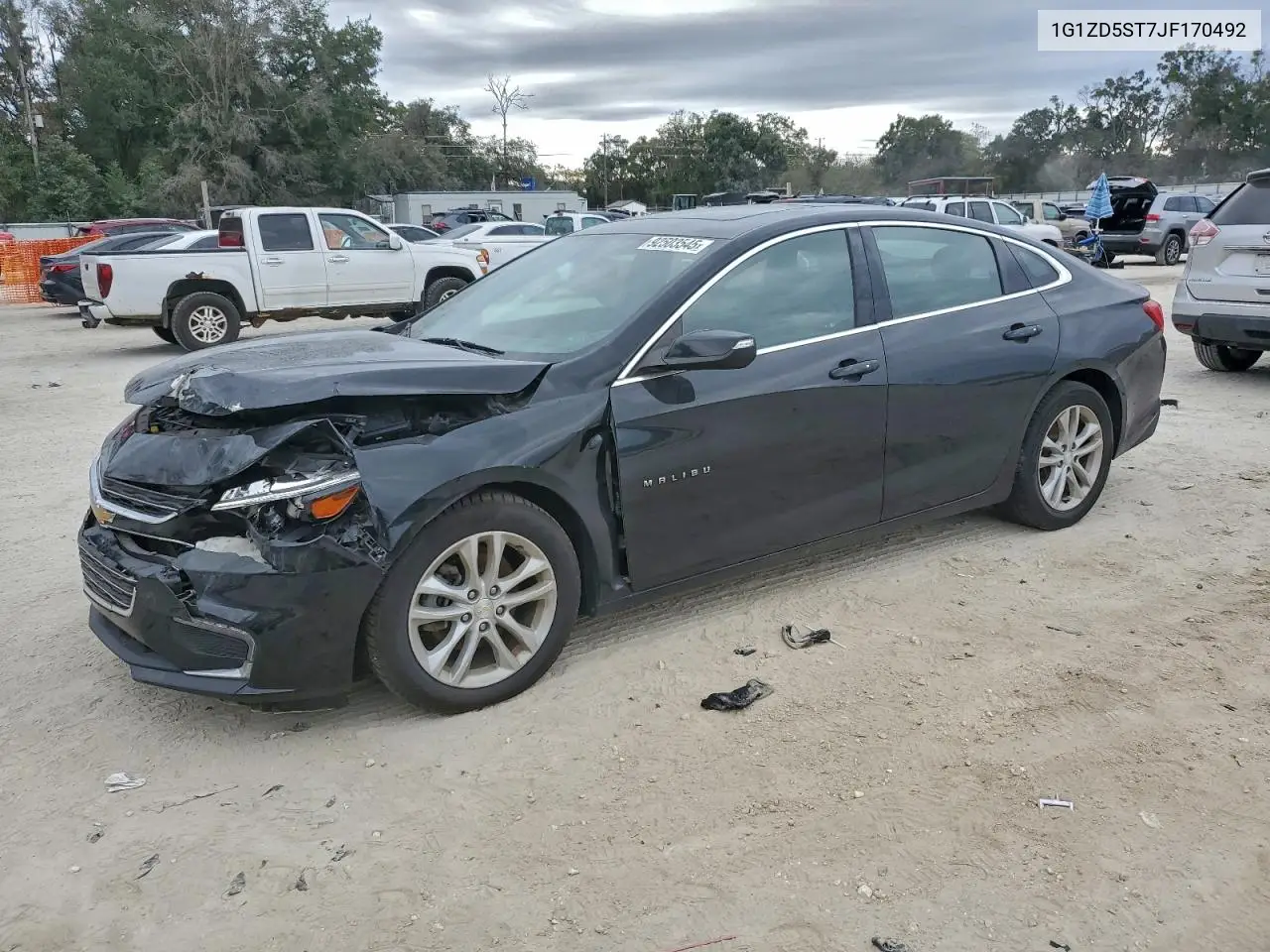 1G1ZD5ST7JF170492 2018 Chevrolet Malibu Lt