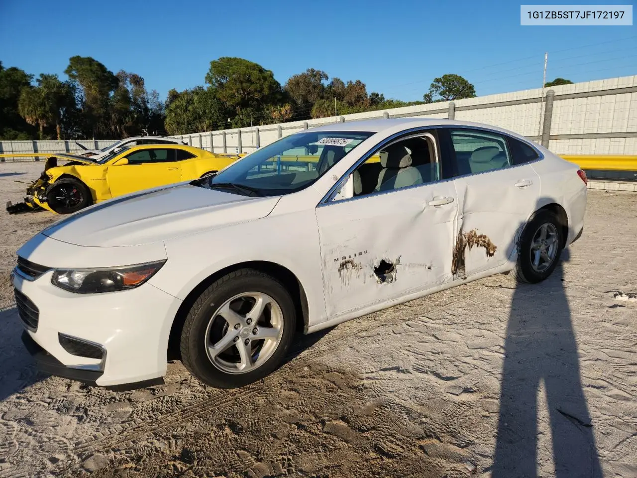 1G1ZB5ST7JF172197 2018 Chevrolet Malibu Ls