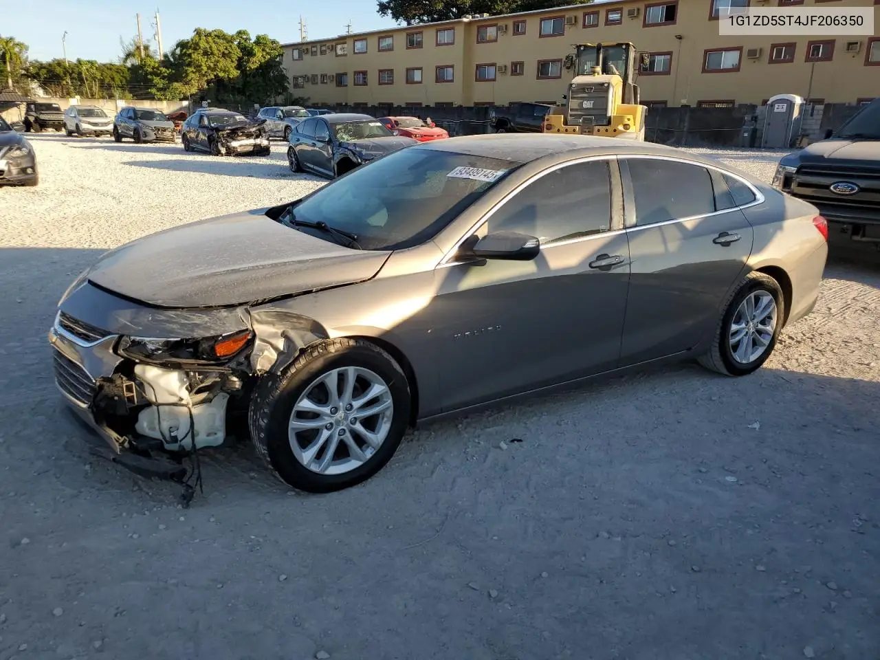1G1ZD5ST4JF206350 2018 Chevrolet Malibu Lt