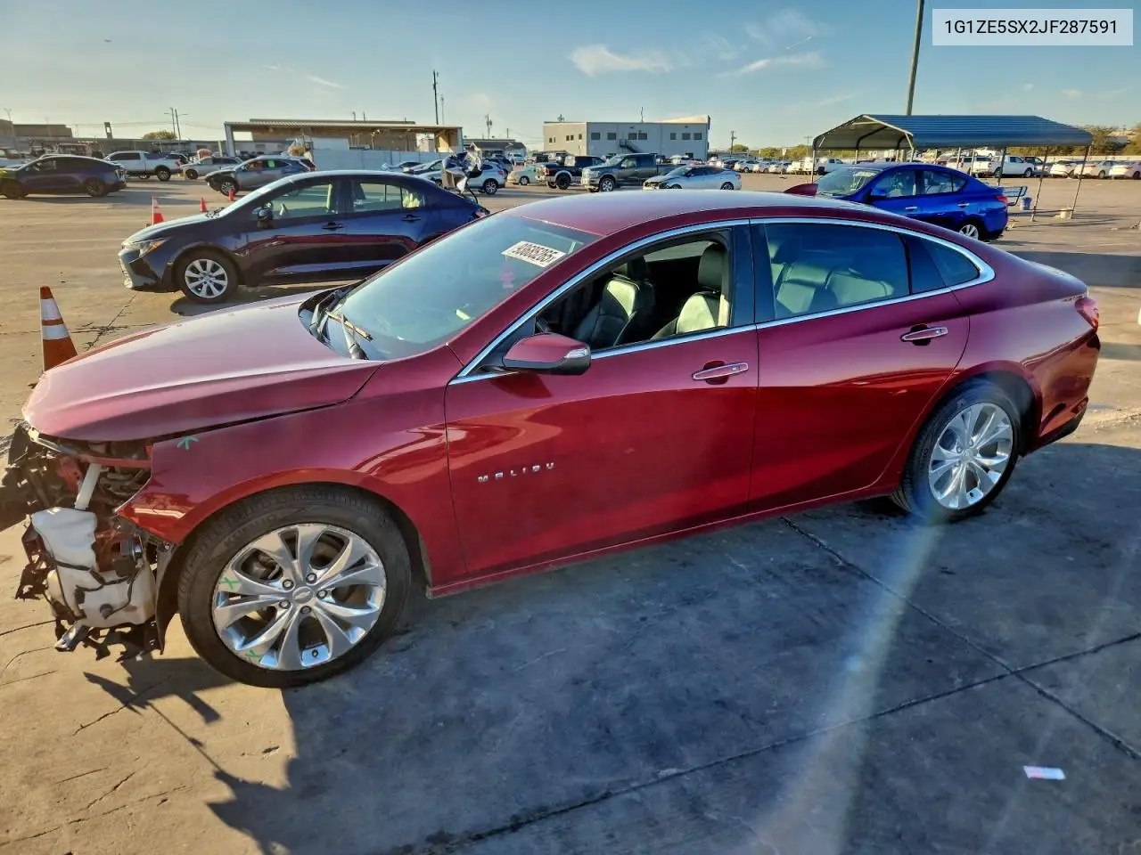 1G1ZE5SX2JF287591 2018 Chevrolet Malibu Premier