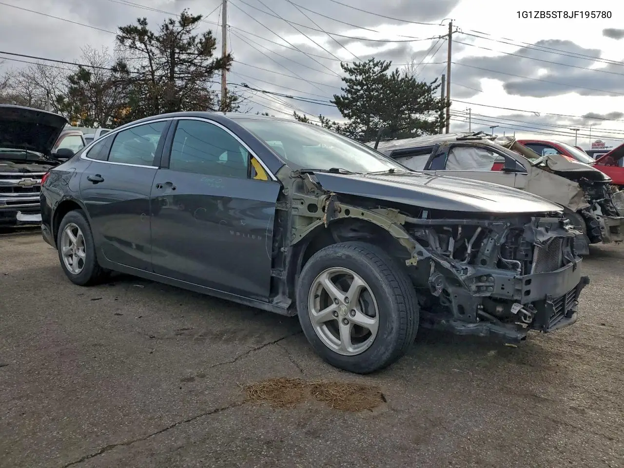1G1ZB5ST8JF195780 2018 Chevrolet Malibu Ls