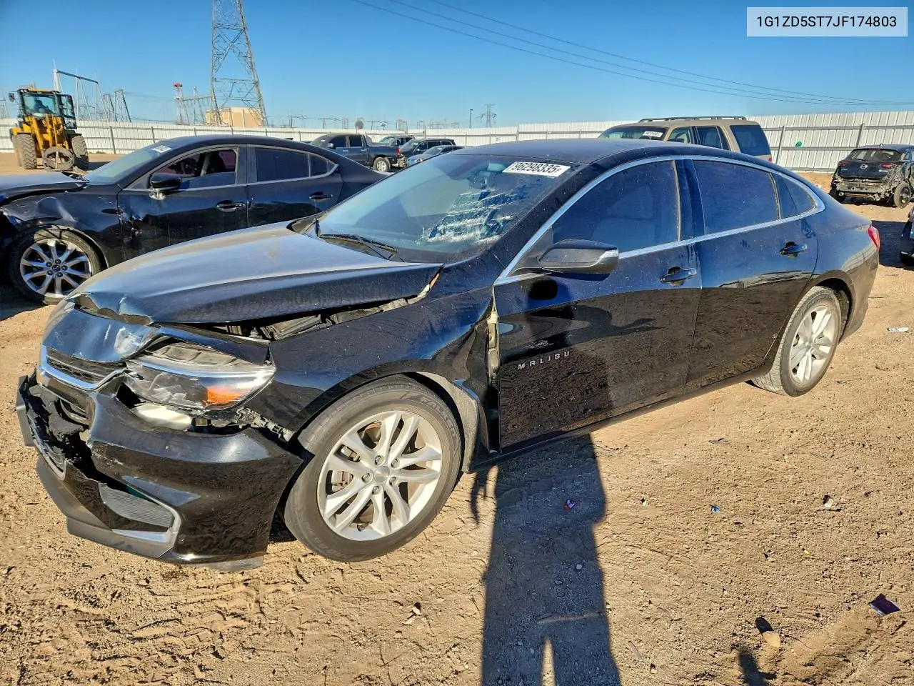 1G1ZD5ST7JF174803 2018 Chevrolet Malibu Lt