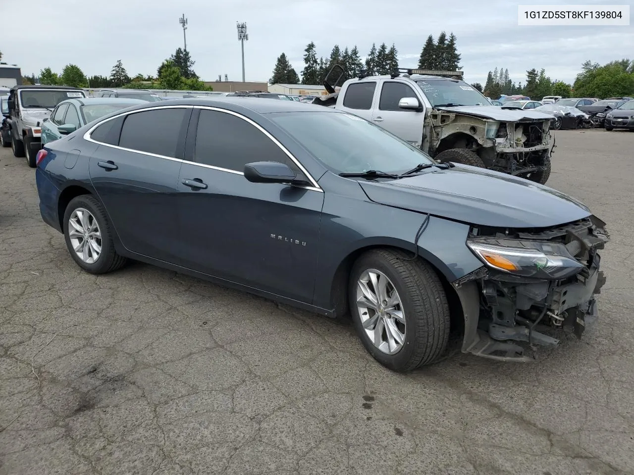 2019 Chevrolet Malibu Lt VIN: 1G1ZD5ST8KF139804 Lot: 55678864