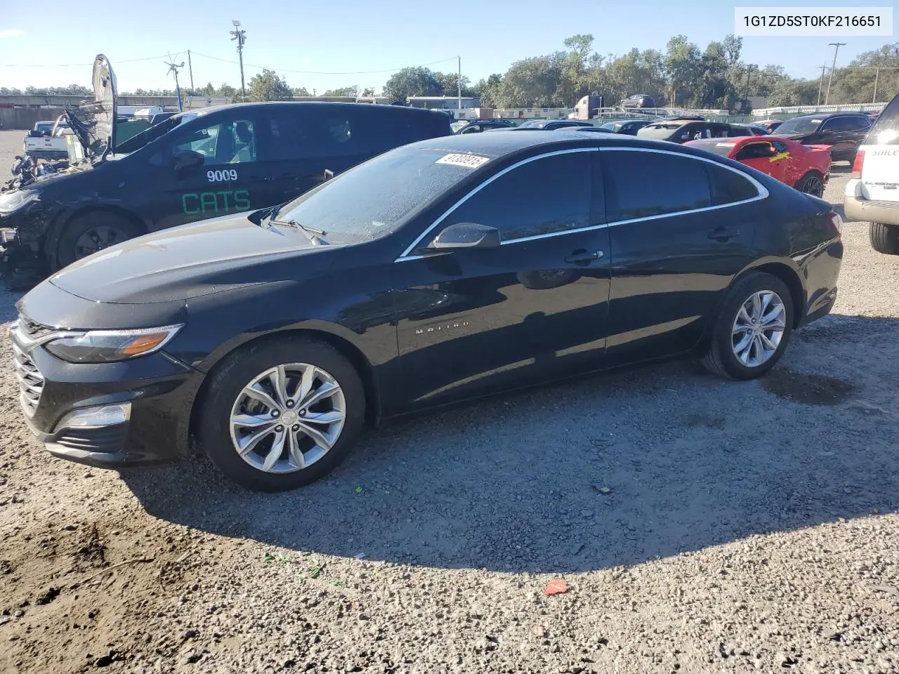 1G1ZD5ST0KF216651 2019 Chevrolet Malibu Lt