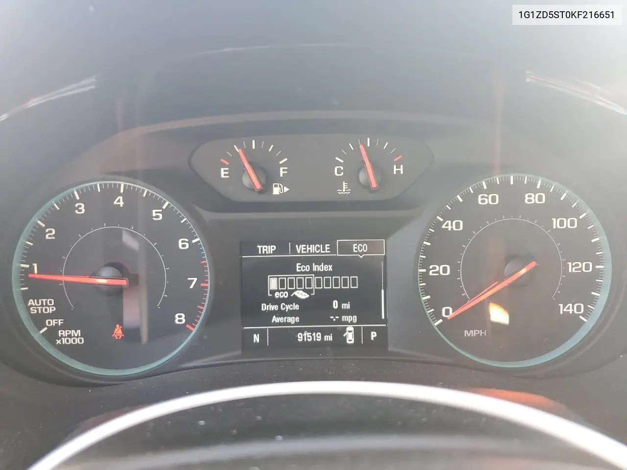 1G1ZD5ST0KF216651 2019 Chevrolet Malibu Lt